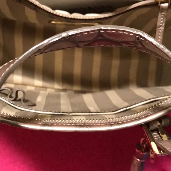Mini Asher taupe genuine leather new